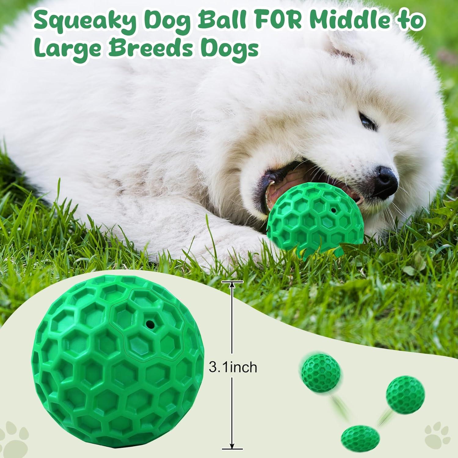 Pelota de Juguete para Perros Grandes ZRIFAQESW Verde Indestructible