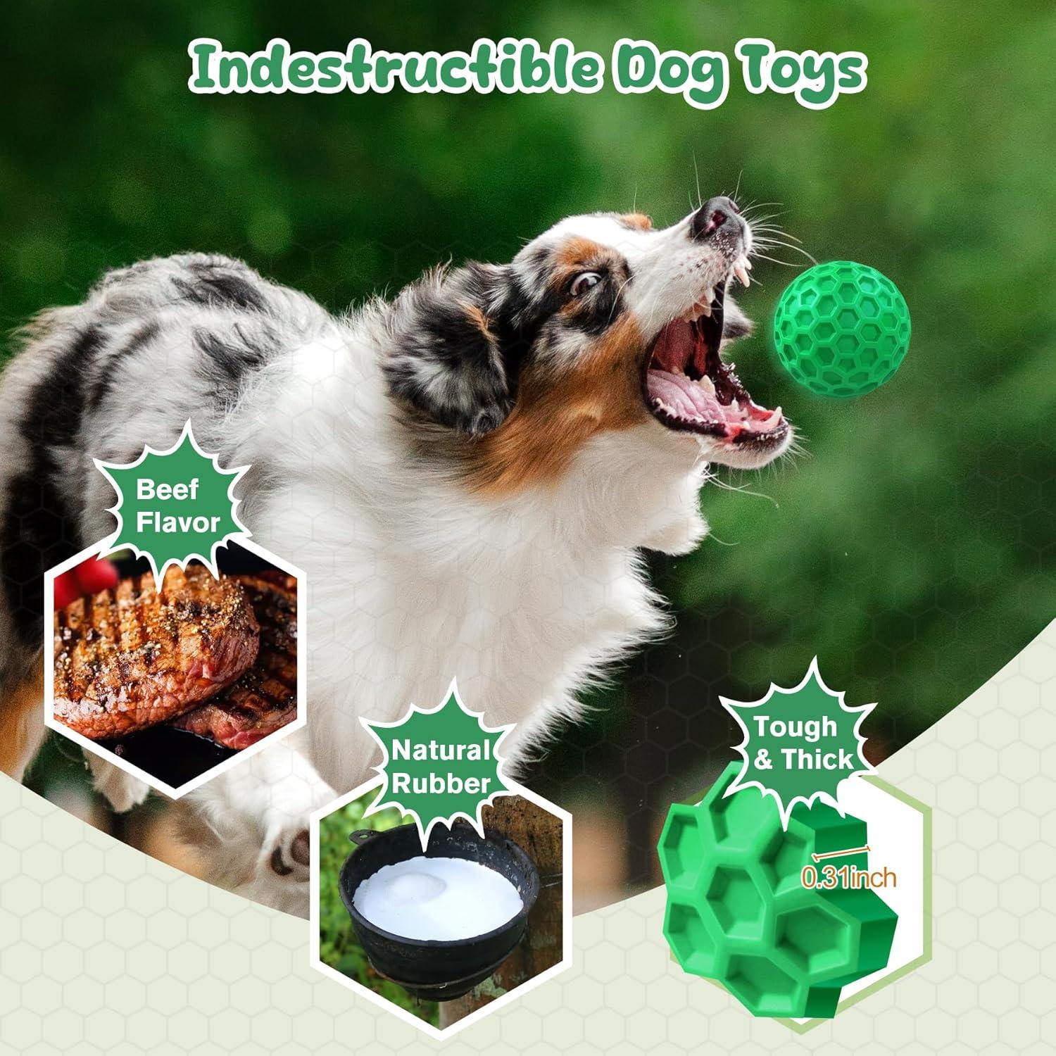 Pelota de Juguete para Perros Grandes ZRIFAQESW Verde Indestructible