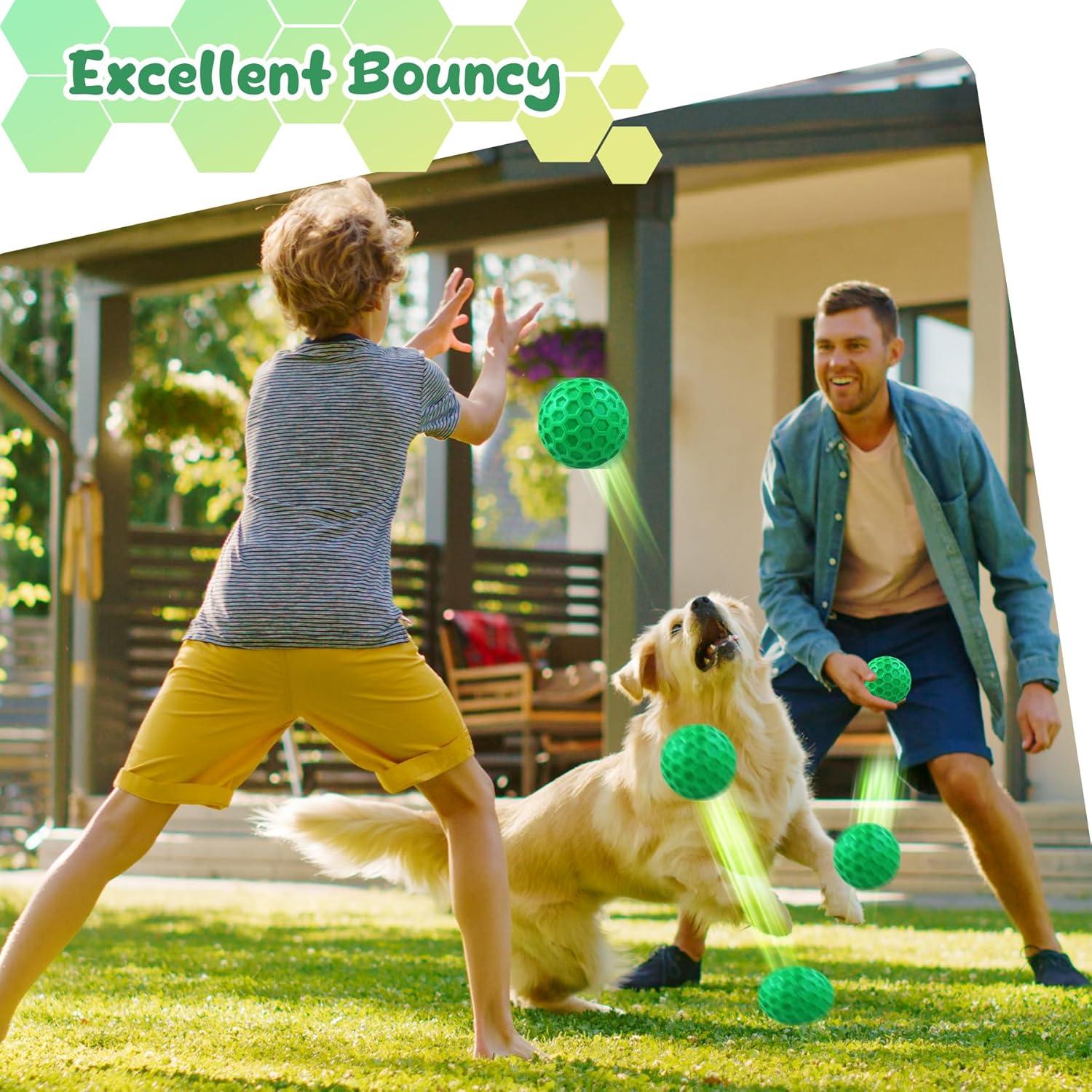 Pelota de Juguete para Perros Grandes ZRIFAQESW Verde Indestructible