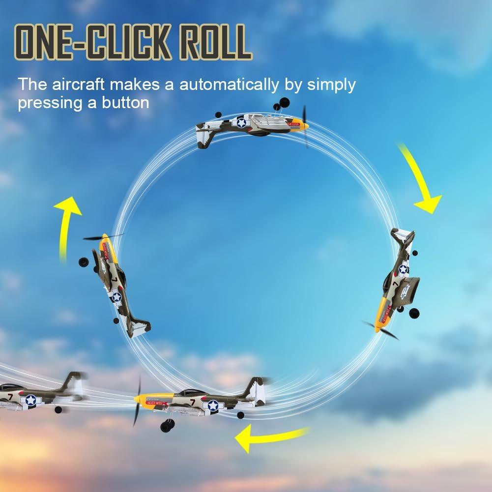 Avión RC ANTSIR P51 Mustang 4 Canales para Principiantes