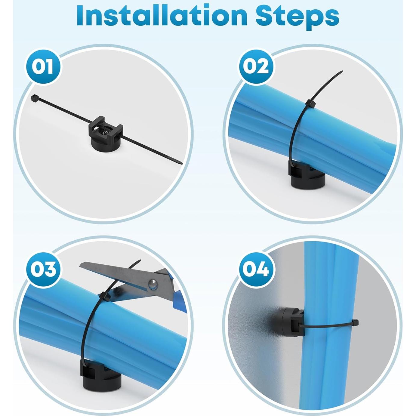 Soporte de Brida Magnética AIYOTAR 10 Pcs Alta Resistencia