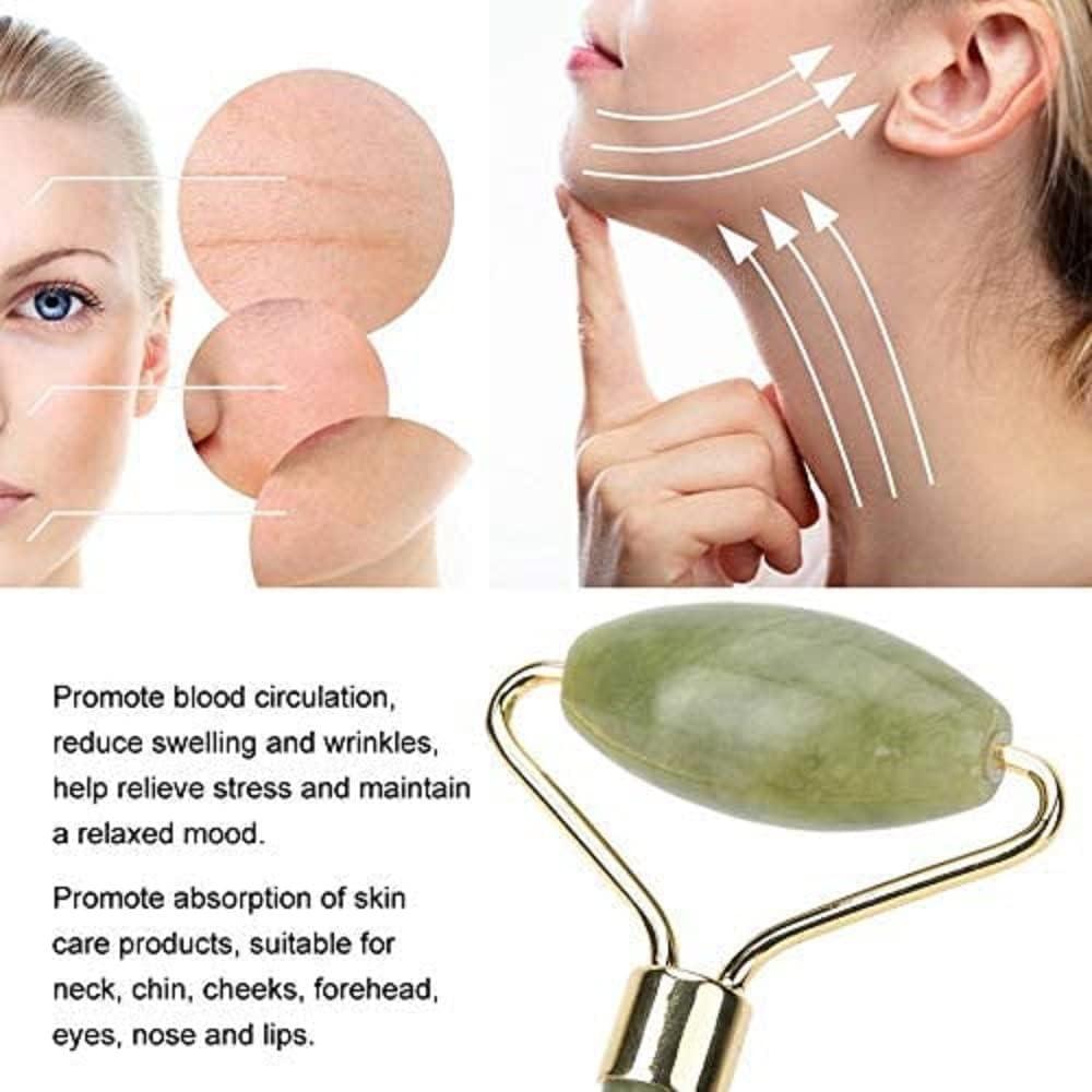 Juego de Masaje Facial Gua Sha Fuvooi 5 en 1 Jade