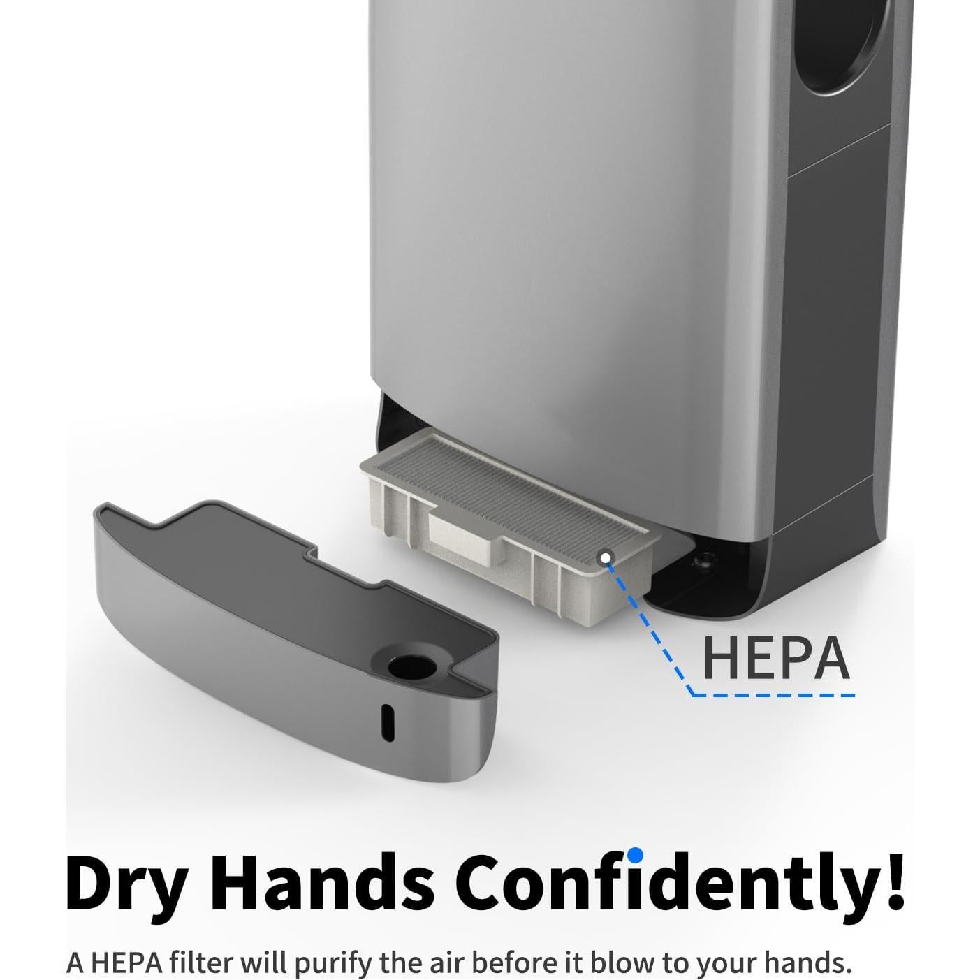 Secador de Mano Vertical AIKE Slim AK2065 con Filtro HEPA