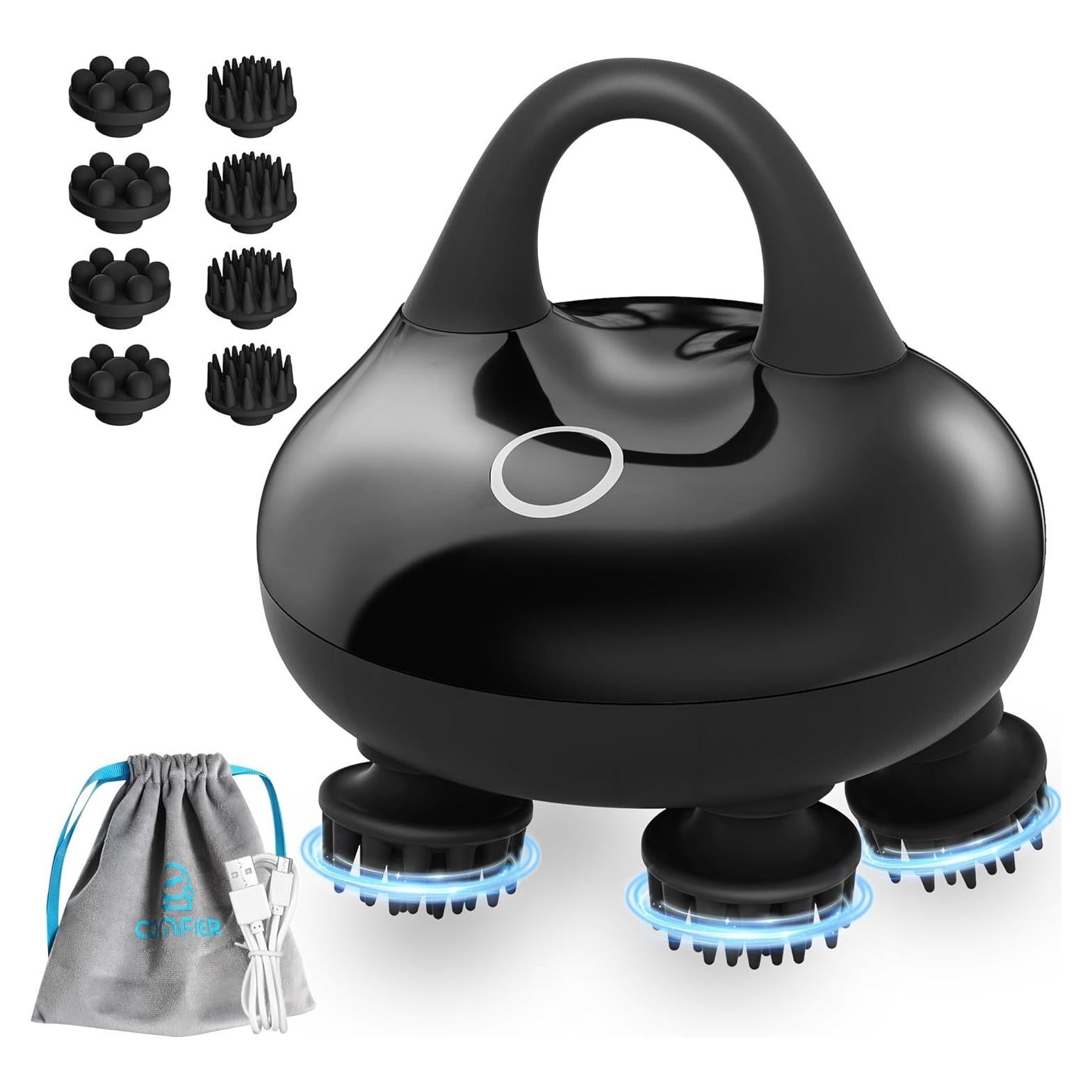 Masajeador de Cabeza Comfier CF-4402 Negro 3 Modos Impermeable