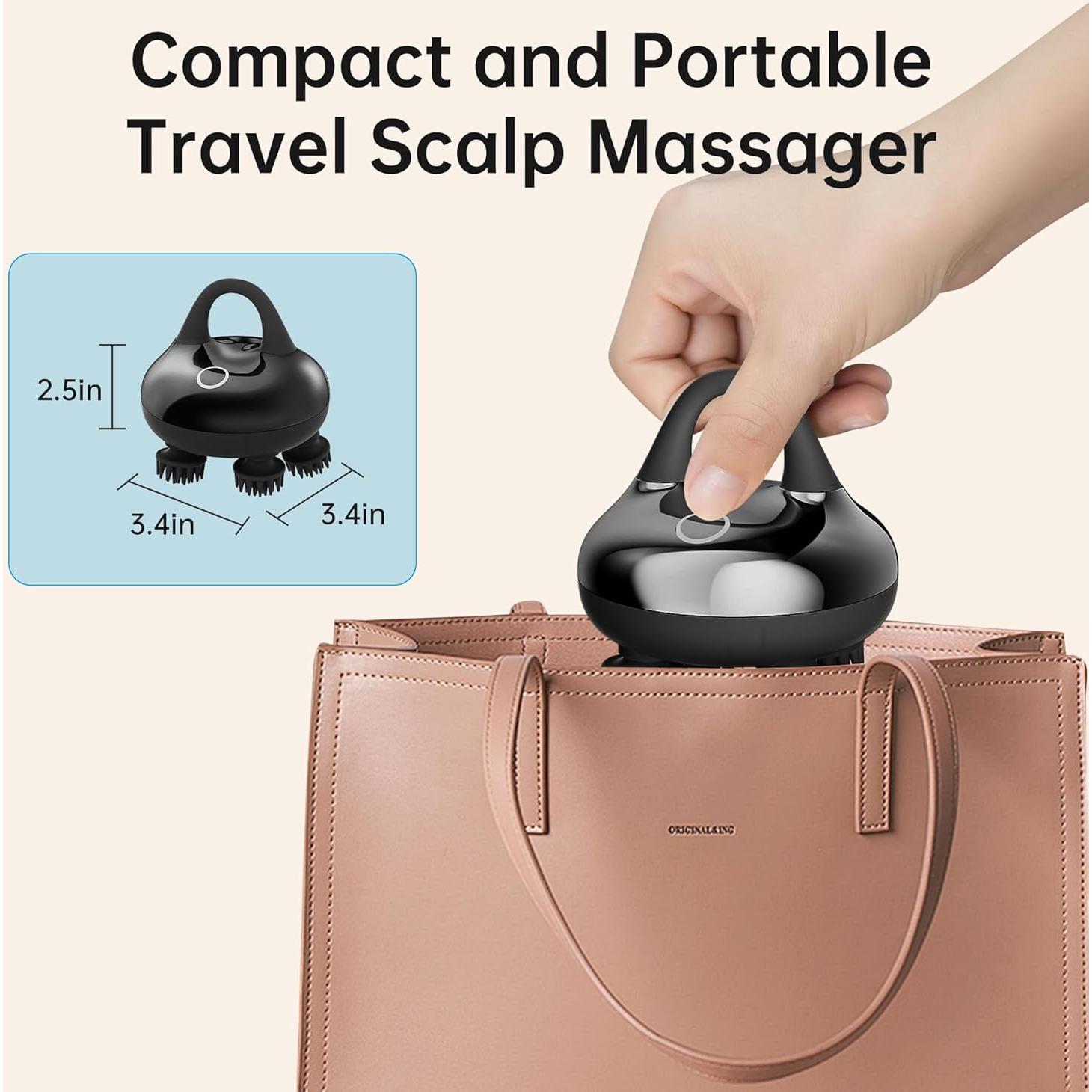 Masajeador de Cabeza Comfier CF-4402 Negro 3 Modos Impermeable