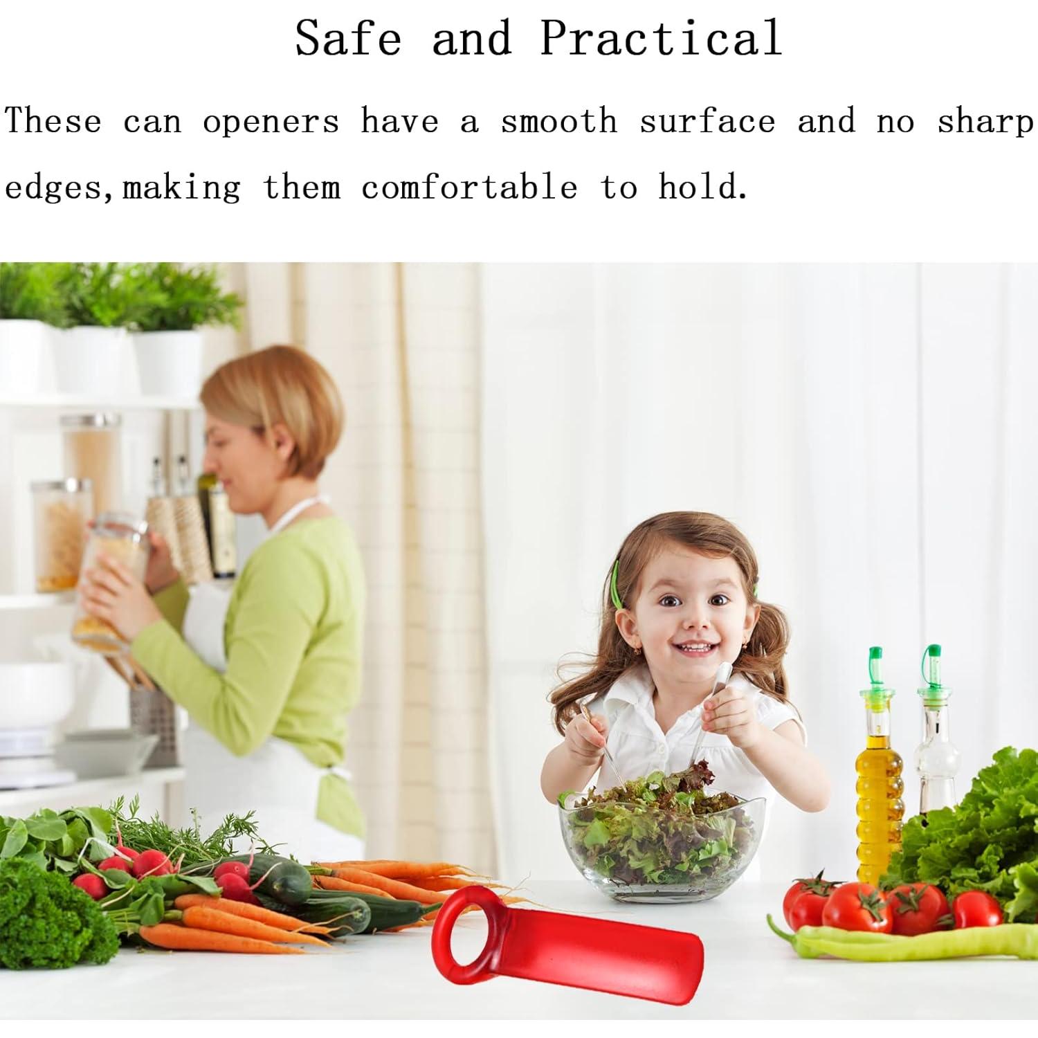 Abridor de Tarros Juimtien Rojo, Ergonomico y Portátil