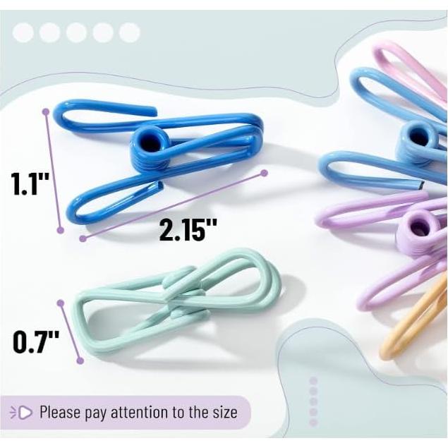 Clips Utilitarios Mr. Pen, 18 Piezas, 5.08 cm, Negro