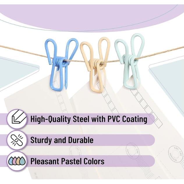 Clips Utilitarios Mr. Pen, 18 Piezas, 5.08 cm, Negro