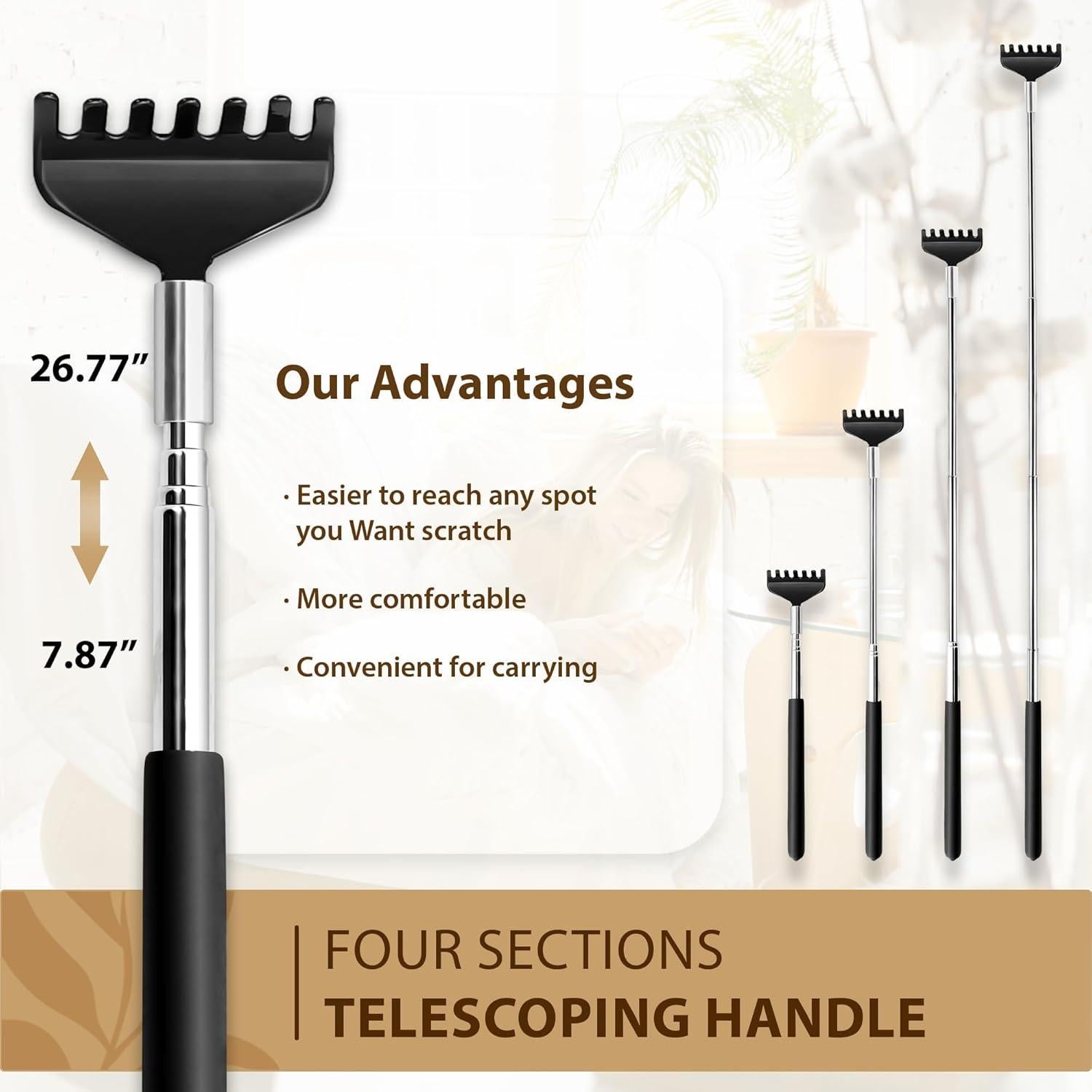 Masajeador de Cabeza TIPKON 28 Dedos Negro para Cuero Cabelludo