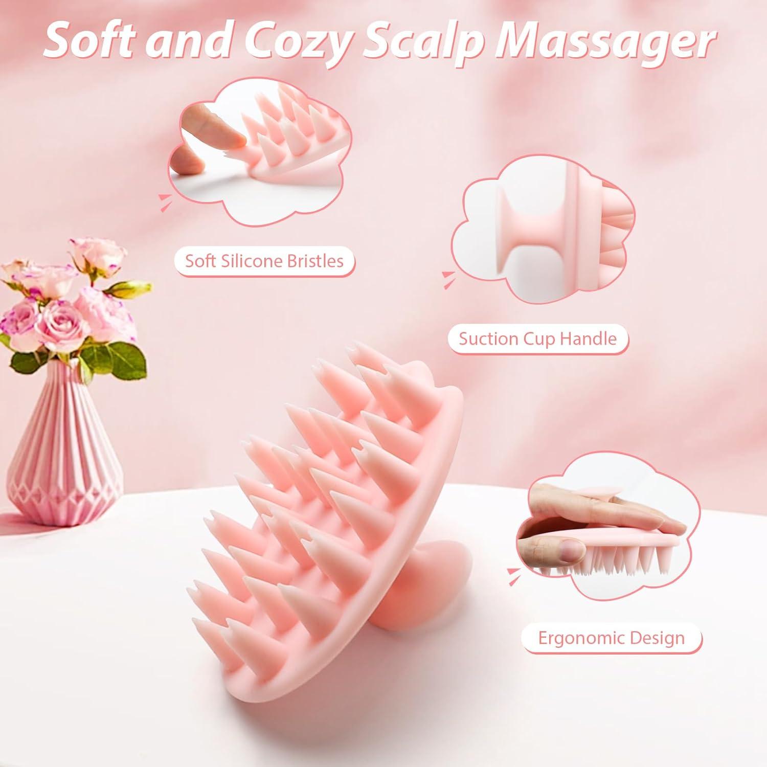 DUAIU Set de Cepillo y Botellas Aplicadoras para Cabello