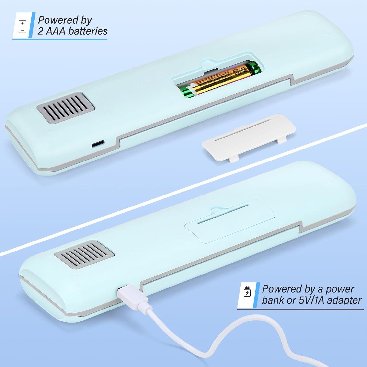 Estuche Desinfectante de Cepillo de Dientes UVC YourMate Azul