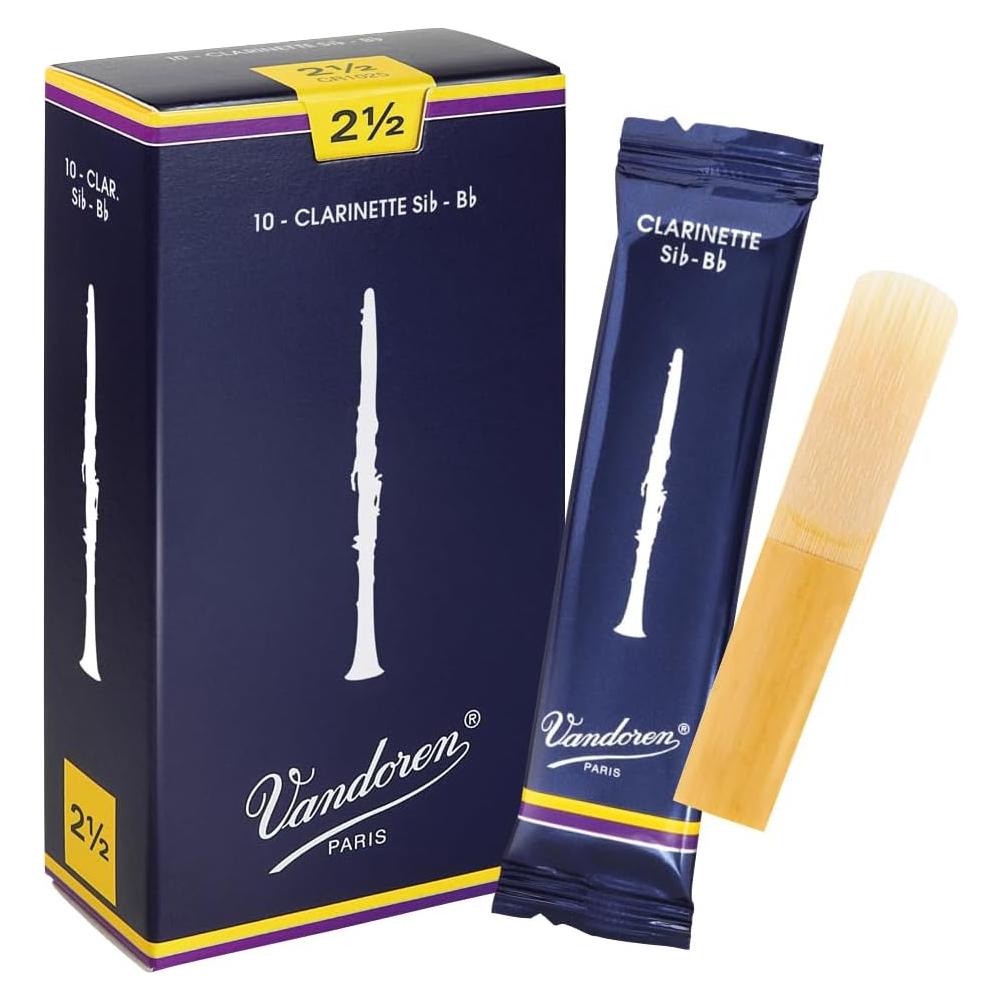 Cañas Tradicionales Vandoren CR1025 para Clarinete Bb 2.5 - 10 Unidades
