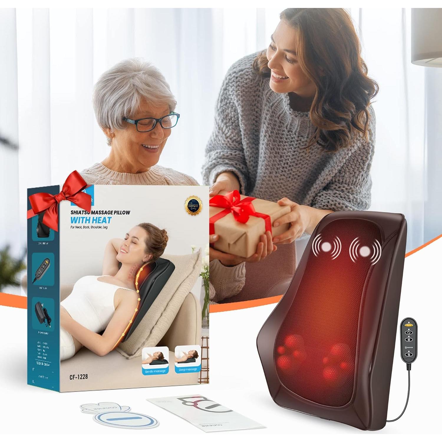 Masajeador de Espalda Shiatsu COMFIER CF-1228 con Calor