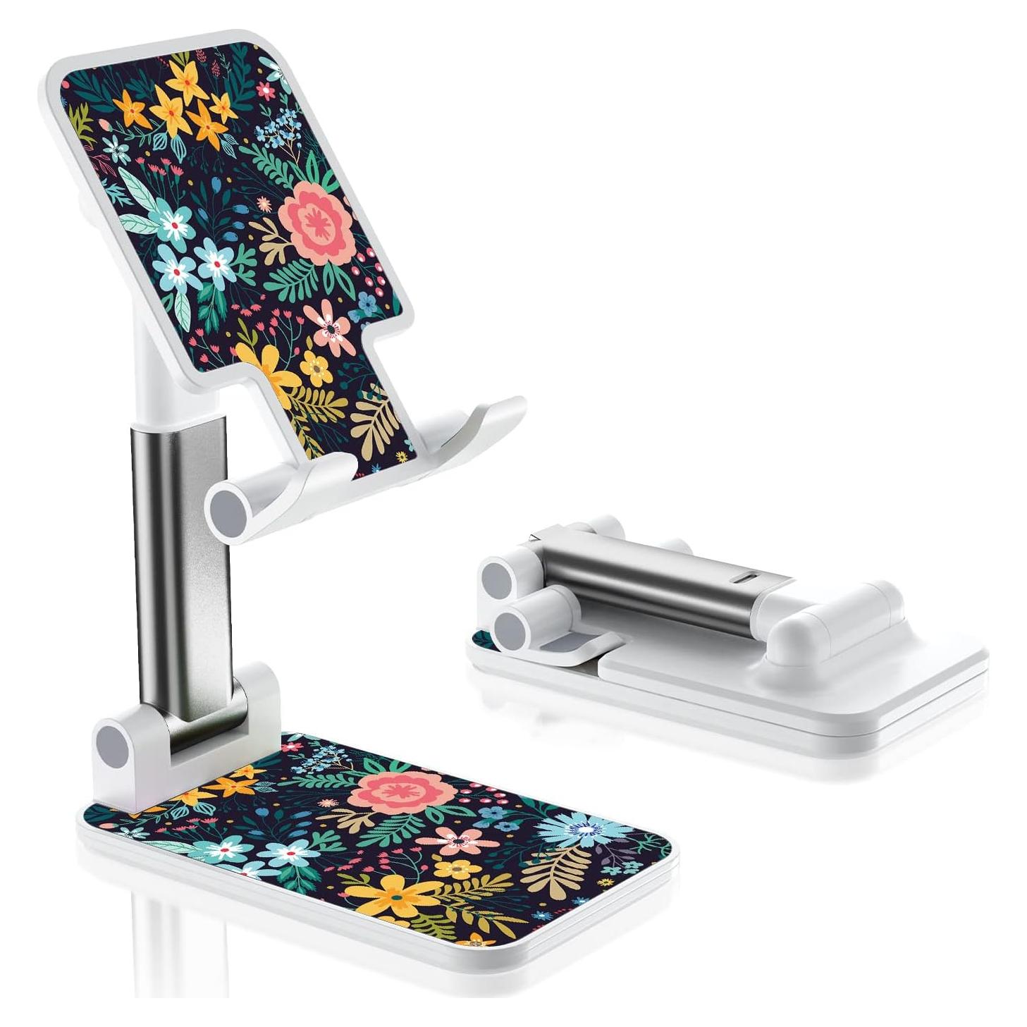 Soporte Plegable para Teléfono Celular TJIHACNGE - Flor Negra