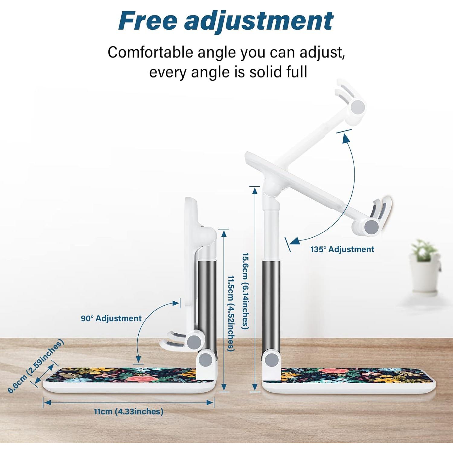 Soporte Plegable para Teléfono Celular TJIHACNGE - Flor Negra