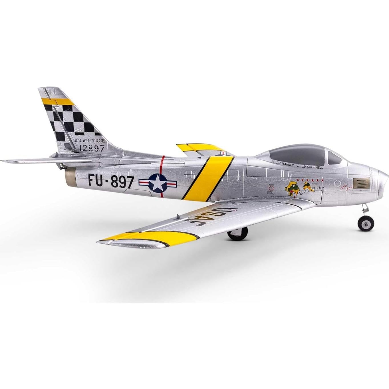 E-flite Avión RC UMX F-86 Sabre 30mm EDF Listo para Volar