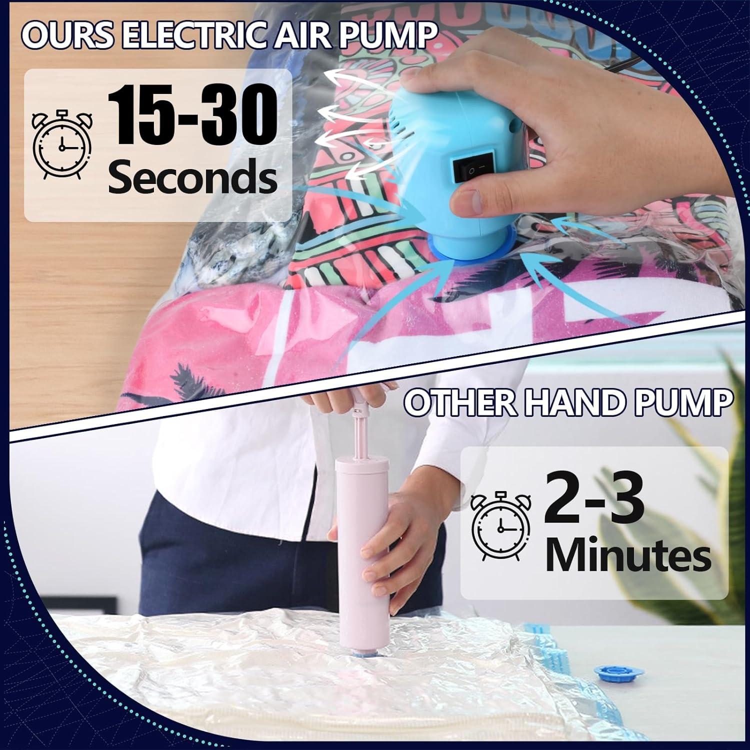 Bolsas de Sellado al Vacío BAMCOO 6 Piezas con Bomba Eléctrica