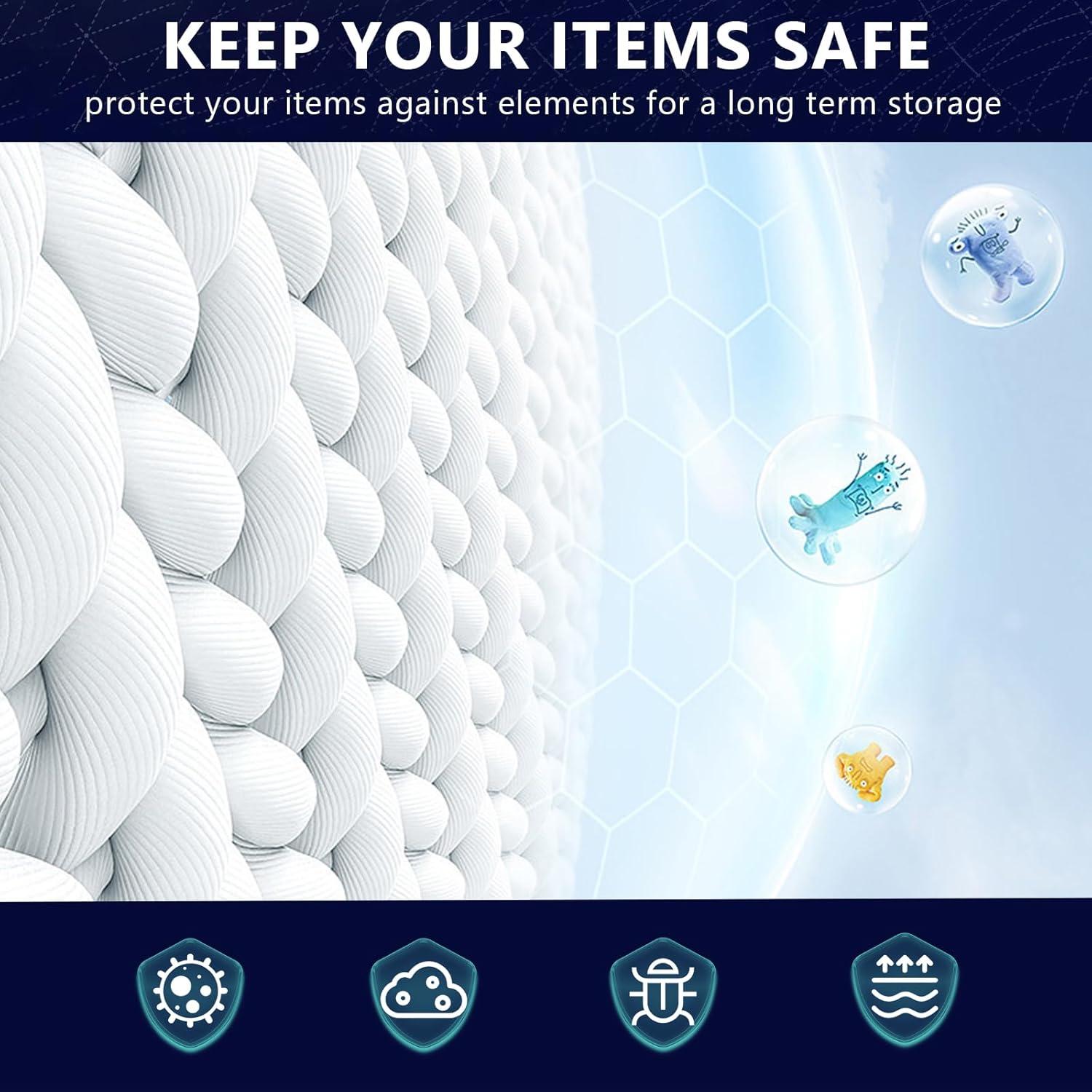 Bolsas de Sellado al Vacío BAMCOO 6 Piezas con Bomba Eléctrica