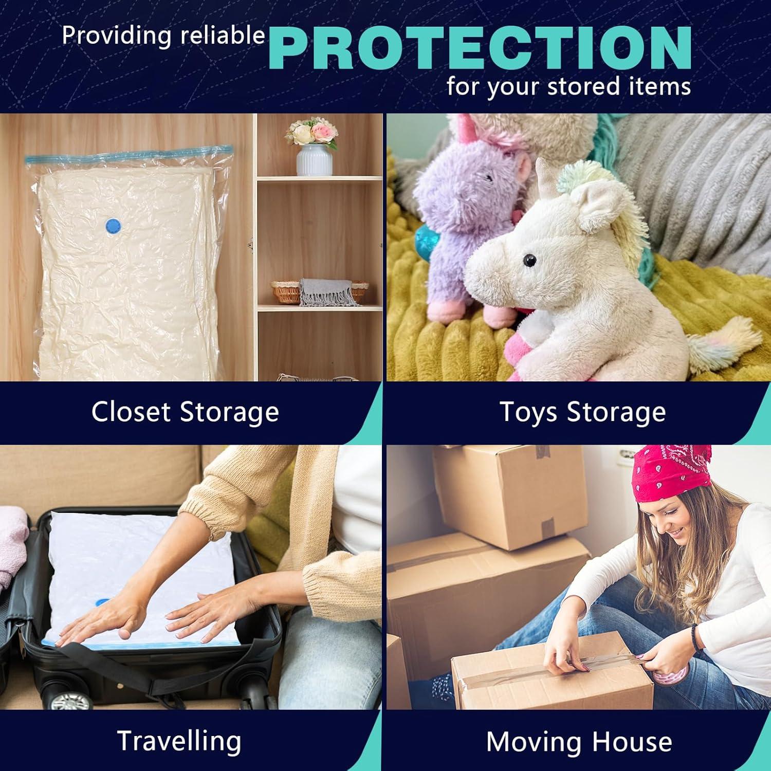 Bolsas de Sellado al Vacío BAMCOO 6 Piezas con Bomba Eléctrica