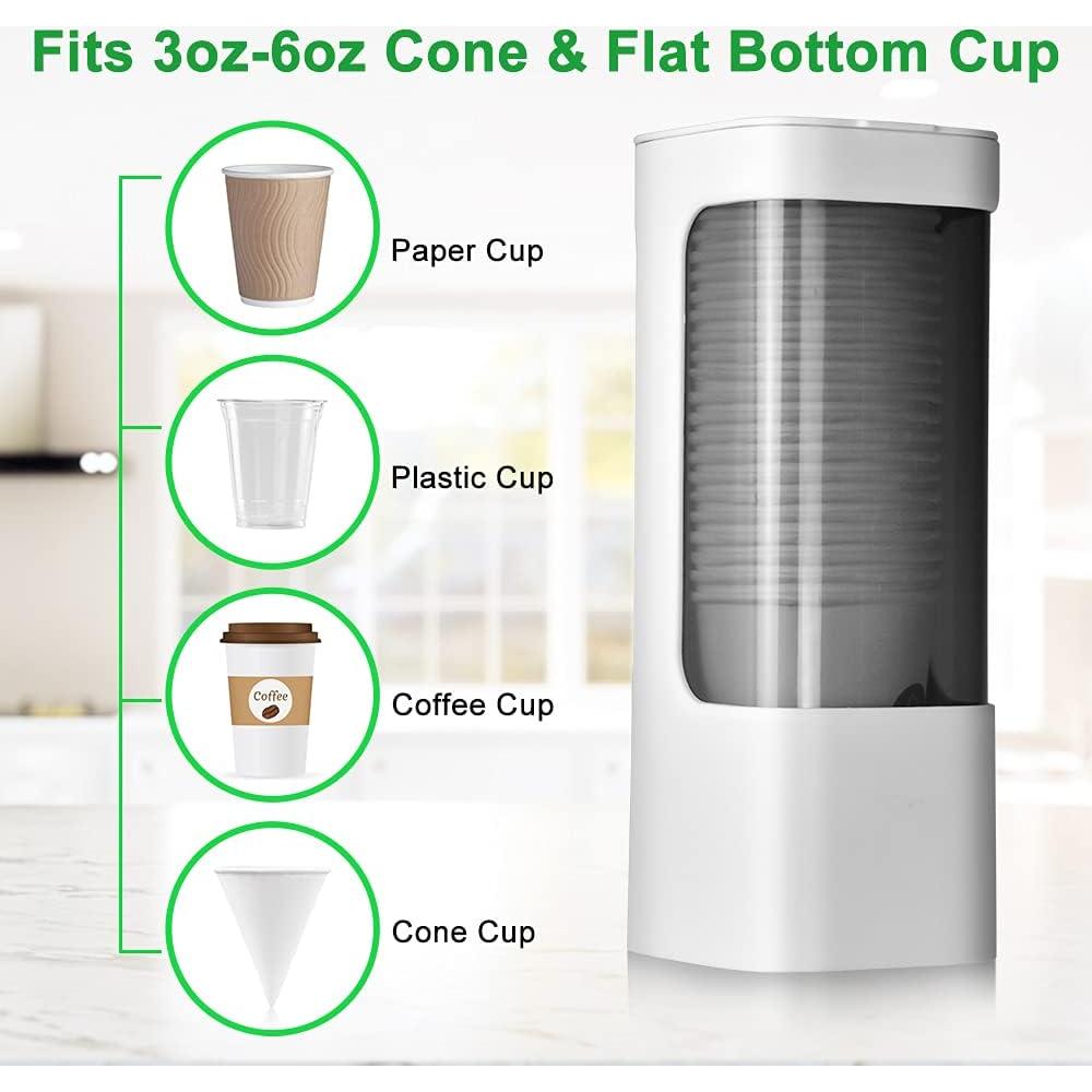 Dispensador de Vasos Montado en Pared haqaf Gris 3-5 oz