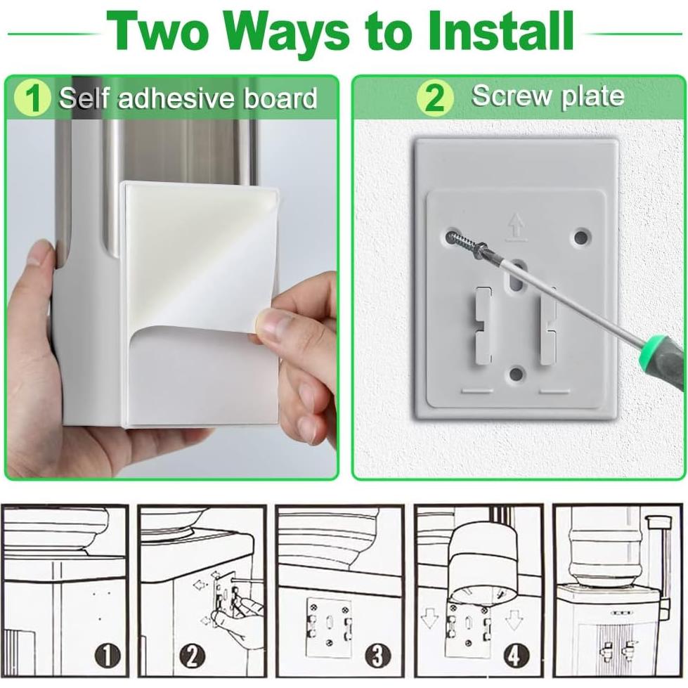 Dispensador de Vasos Montado en Pared haqaf Gris 3-5 oz