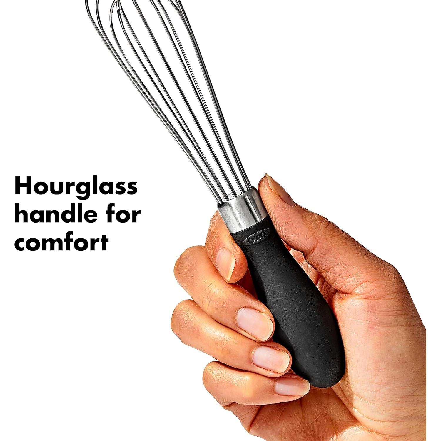 Batidor Mini OXO Good Grips 18.42 cm Acero Inoxidable Negro