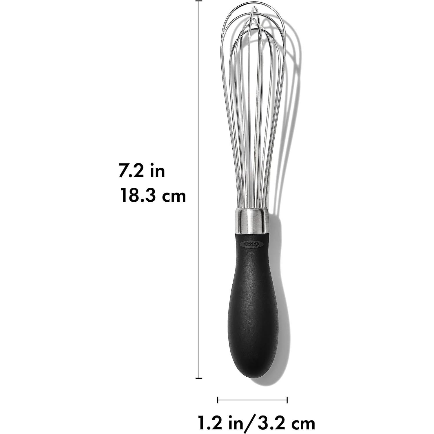 Batidor Mini OXO Good Grips 18.42 cm Acero Inoxidable Negro
