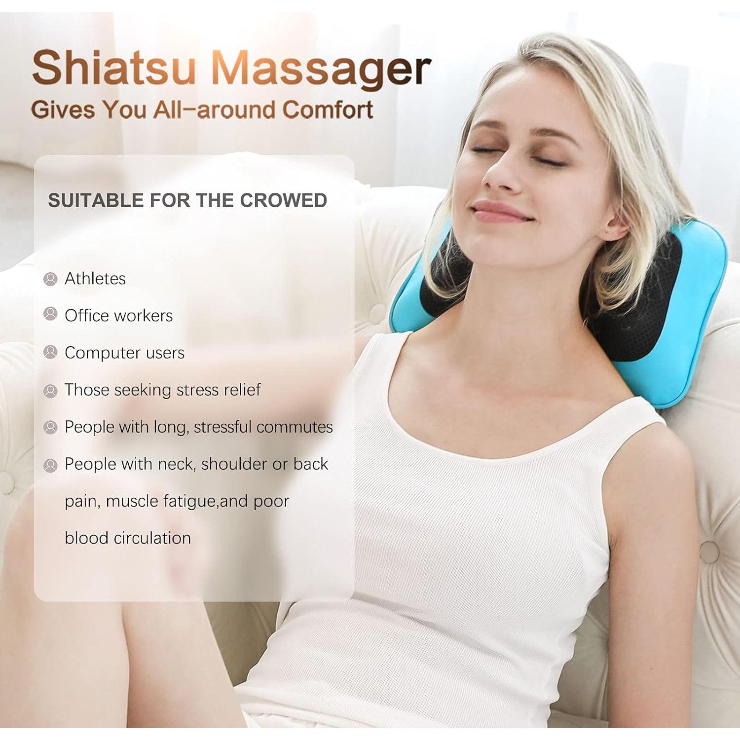 Masajeador Eléctrico Mo Cuishle Shiatsu 3D con Calor