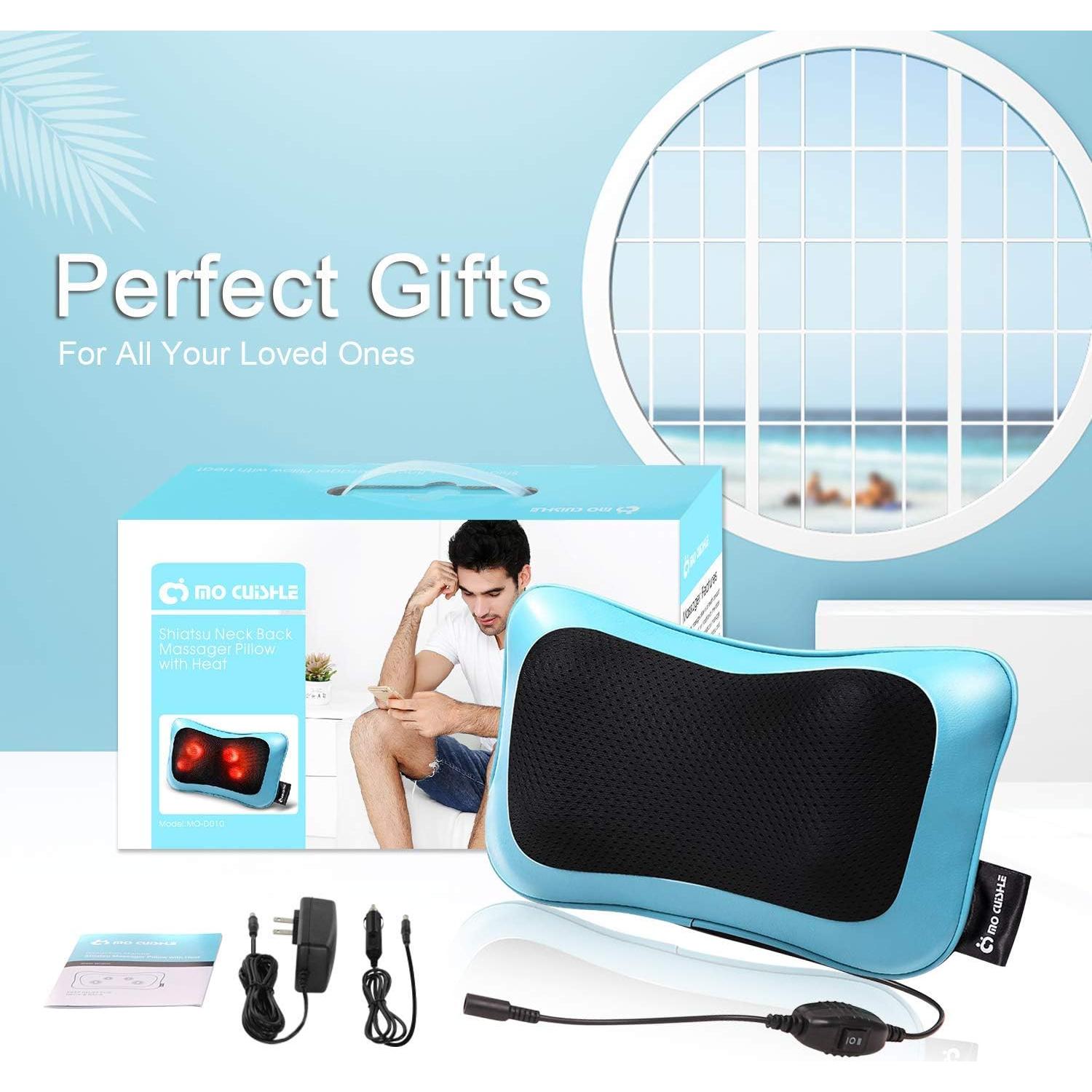 Masajeador Eléctrico Mo Cuishle Shiatsu 3D con Calor