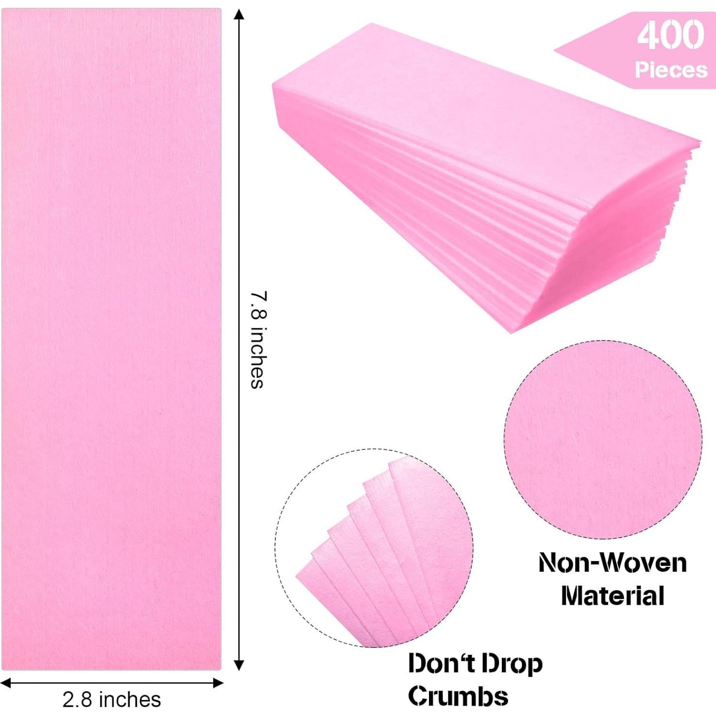 Tiras de Cera Maitys 400 Piezas para Depilación Facial y Corporal