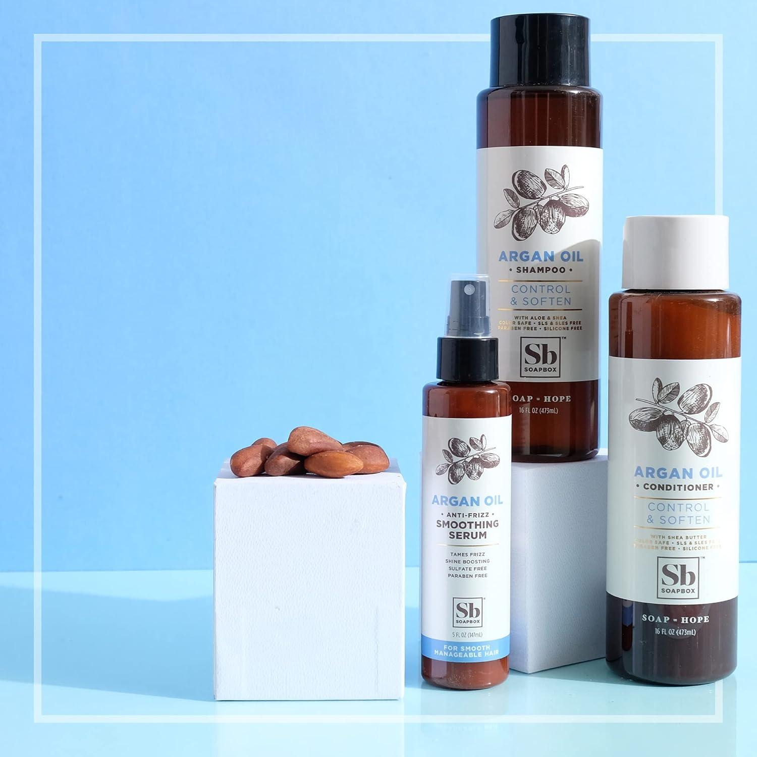 Champú Vegano Soapbox Aceite de Argán 1L Libre de Sulfatos