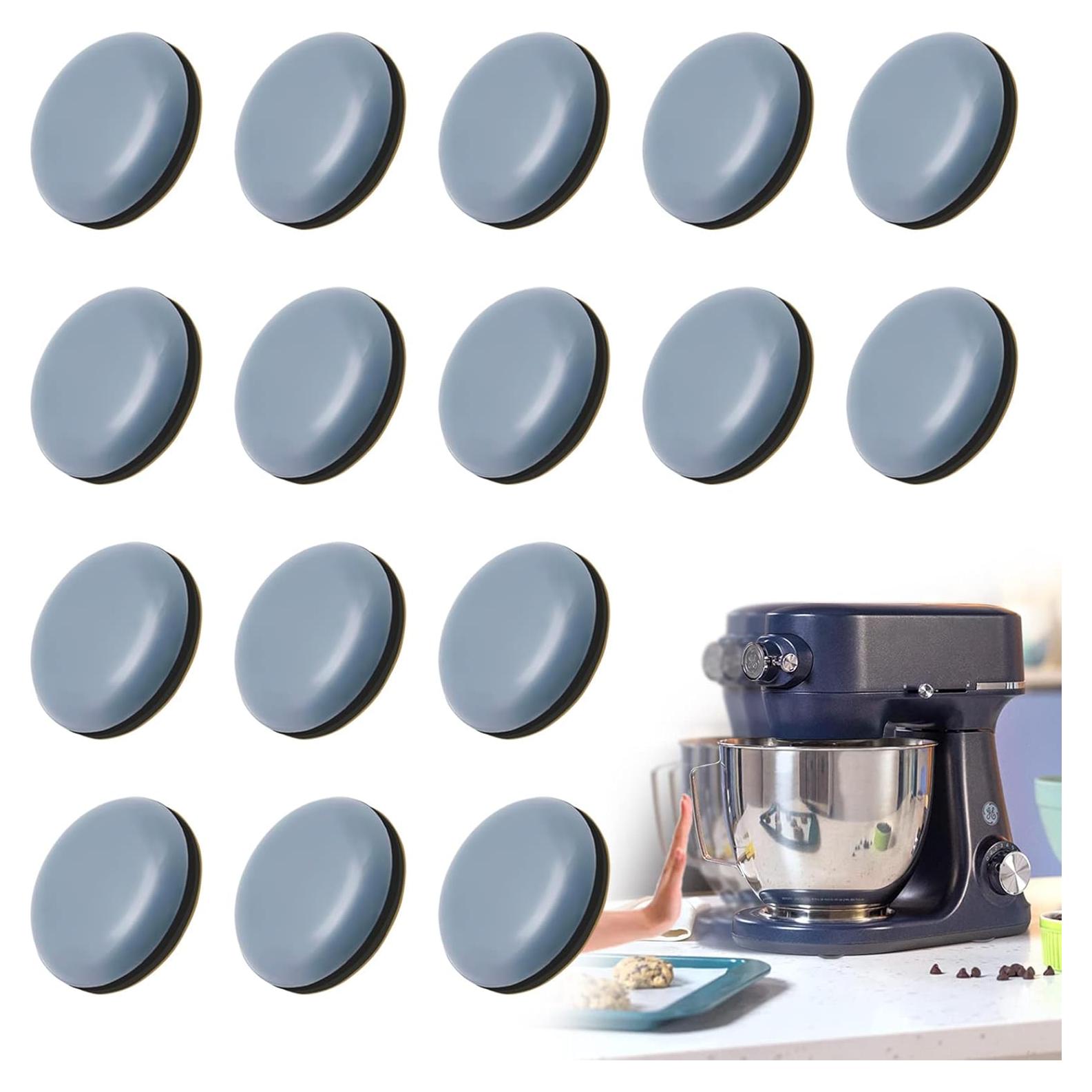 Kitchen Appliance Sliders, ELEMGULY 16 Pack DIY Adhesive Magic Telfon Self Stick Sliders Sliding Tray for Most Coffee Makers, Blenders, Air Fryers, Pressure Cooker,Stand Mixers