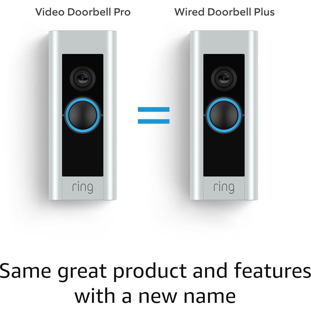 Like-New Ring Wired Doorbell Plus (Video Doorbell Pro) – Upgraded, with added security features and a sleek design (existing doorbell wiring required)