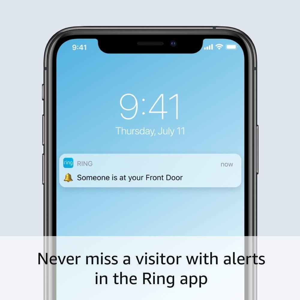 Like-New Ring Wired Doorbell Plus (Video Doorbell Pro) – Upgraded, with added security features and a sleek design (existing doorbell wiring required)