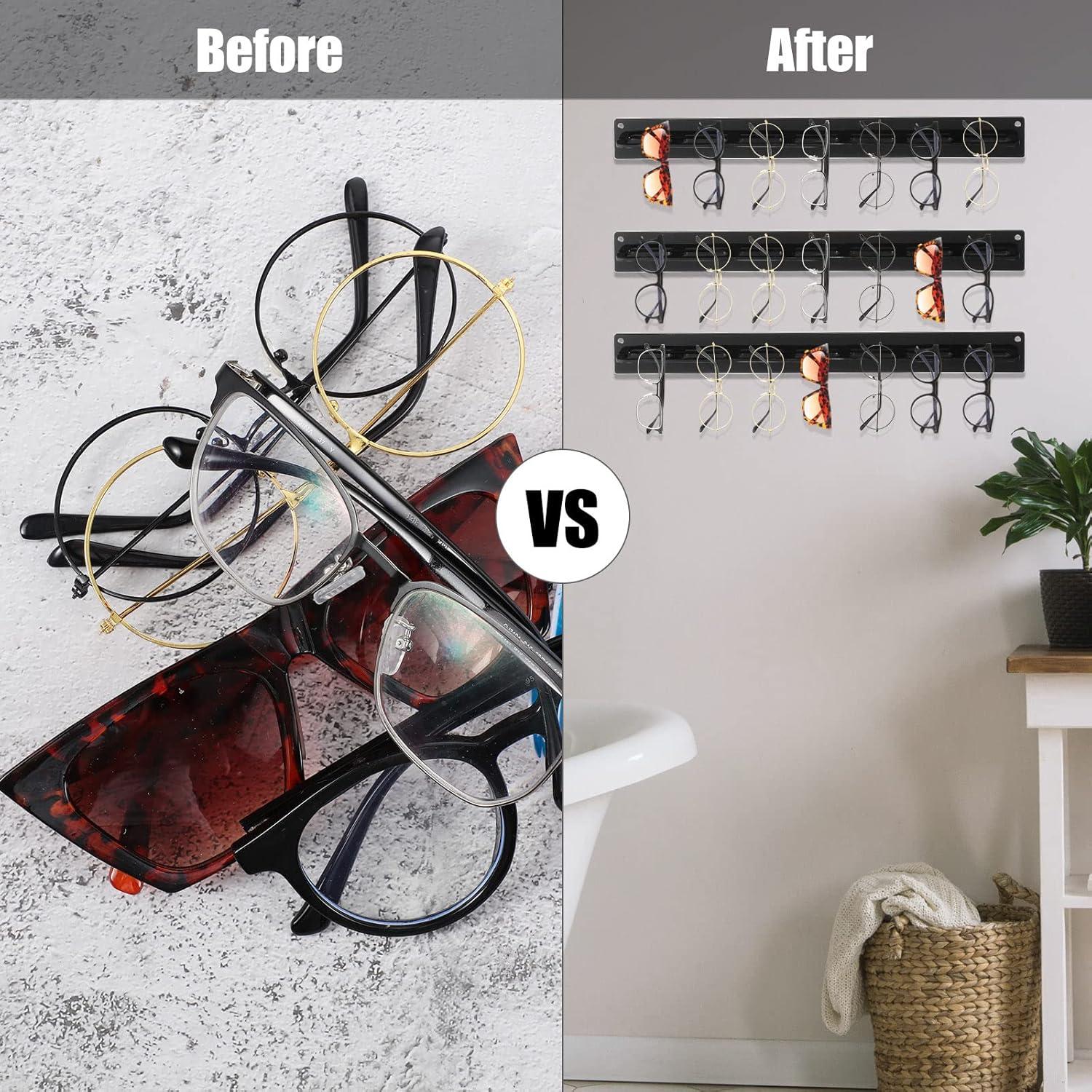 Organizador de Gafas de Sol Chunful 5 Piezas Acrílico Negro