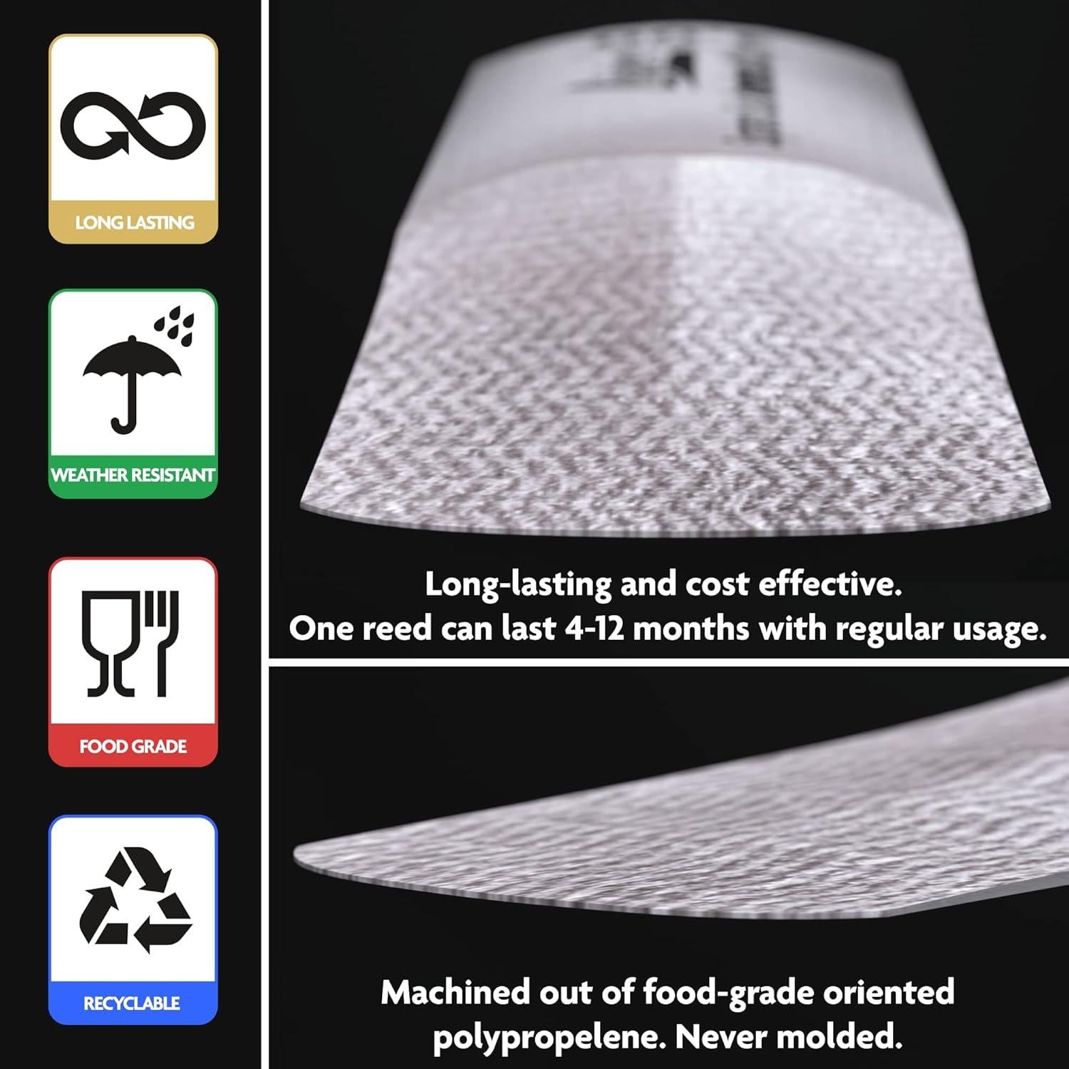 Reed Legere Clarinete Bb Corte Europeo Fuerza 3.50