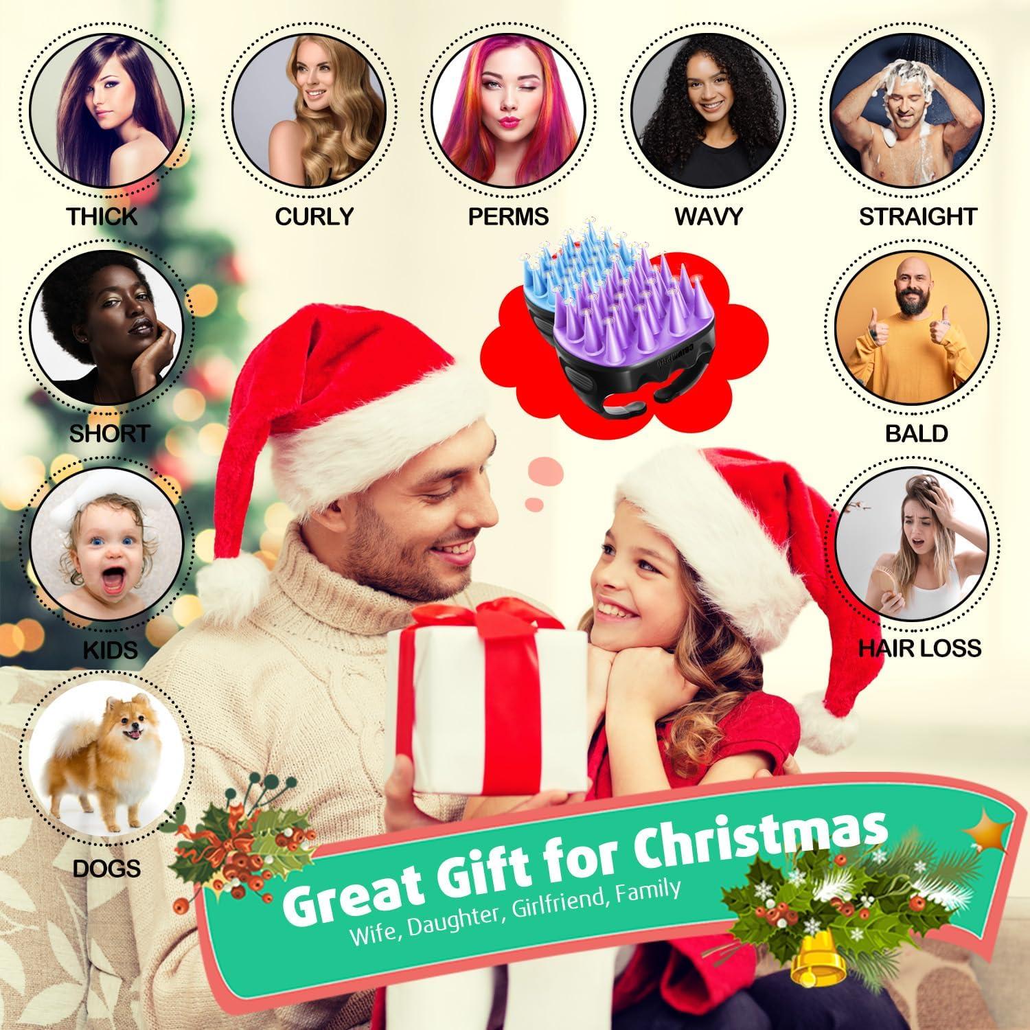 Cepillo Masajeador Cbiumpro 2 Pack Exfoliador Cuero Cabelludo