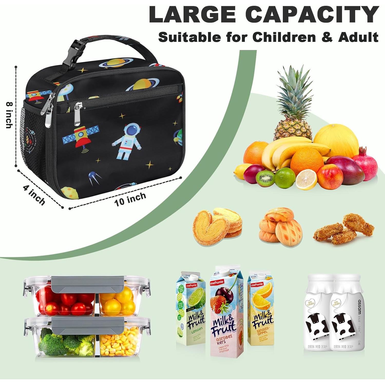 Caja de Almuerzo Aislada Femuar Astronauta 1.4L para Niños