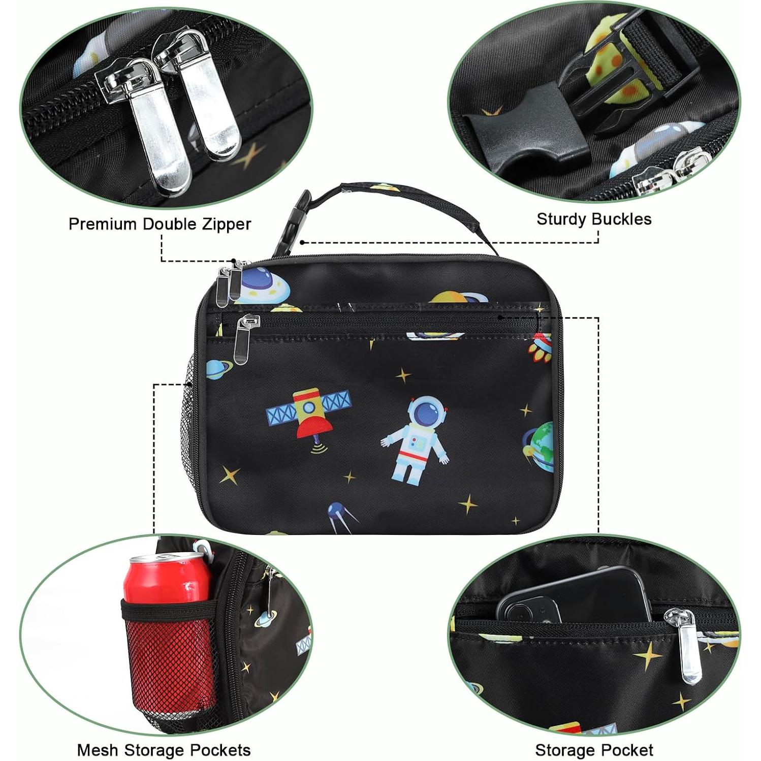 Caja de Almuerzo Aislada Femuar Astronauta 1.4L para Niños