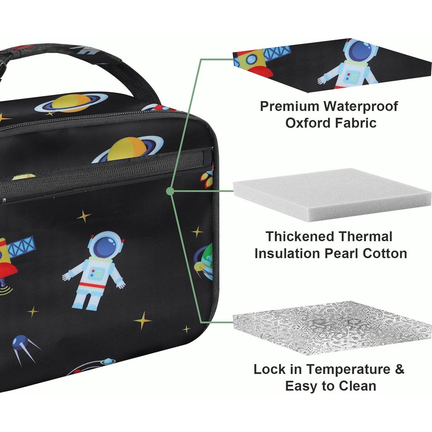 Caja de Almuerzo Aislada Femuar Astronauta 1.4L para Niños
