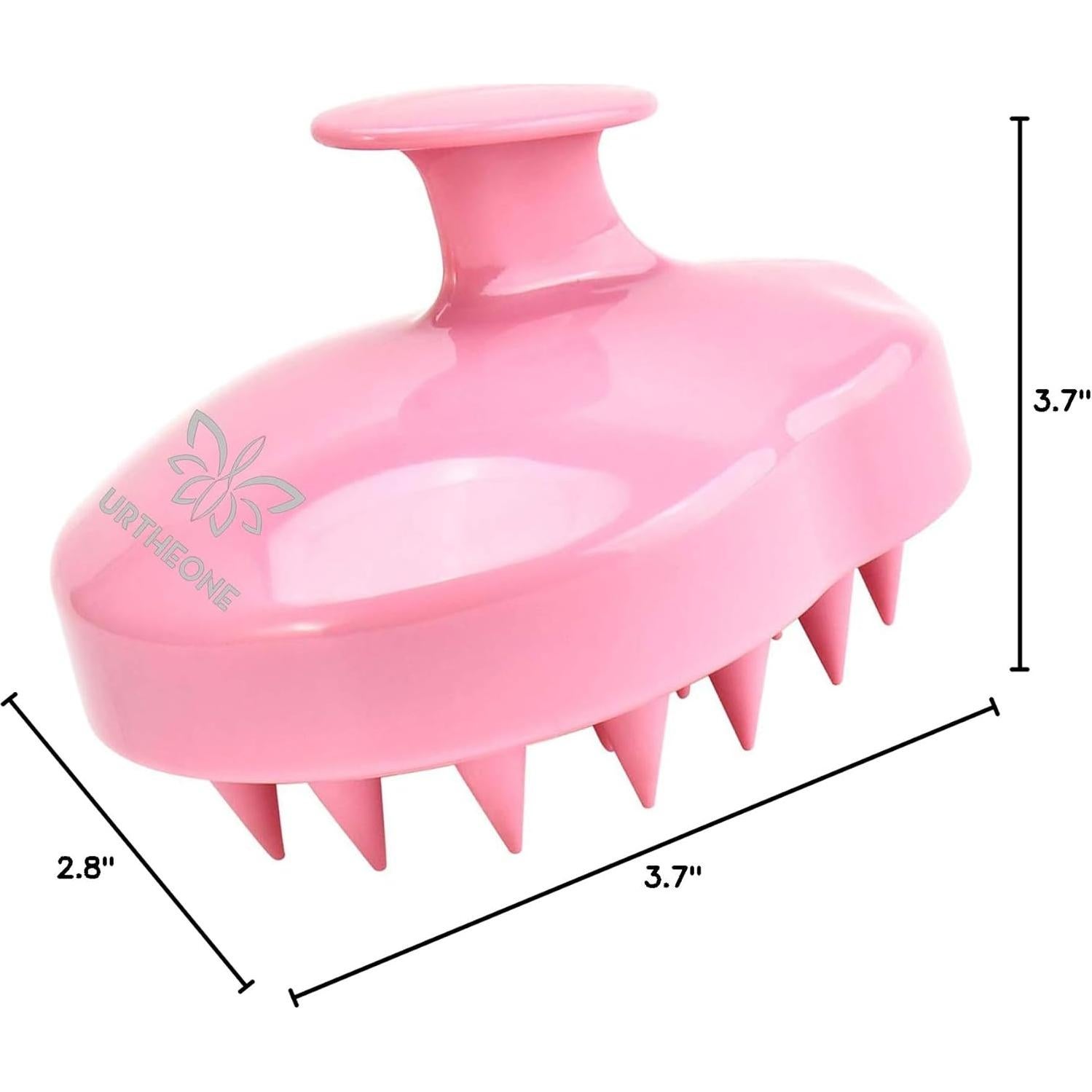 Masajeador de cuero cabelludo URTHEONE Rosa - Silicona Suave