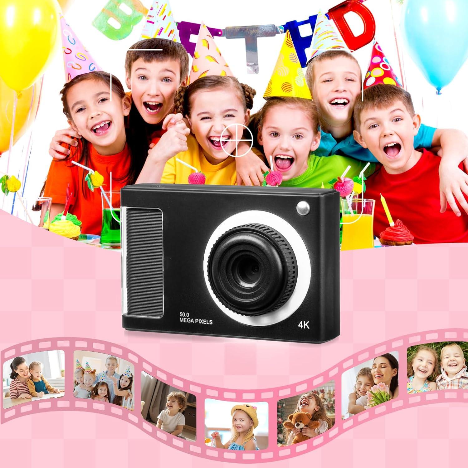 Cámara Digital MQOUNY 44MP FHD 1080P para Niños con 32GB