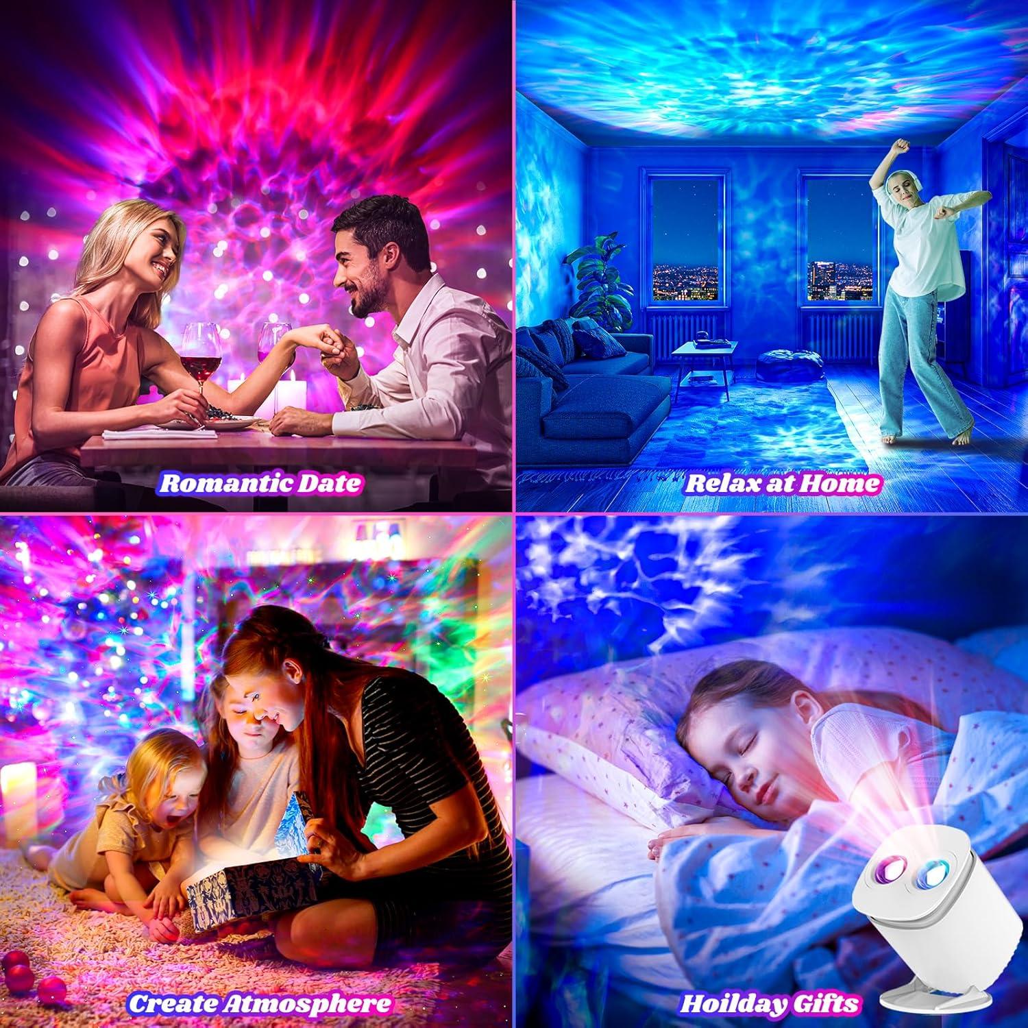 Proyector Galáctico HSP RI LO con Control Remoto y Temporizador