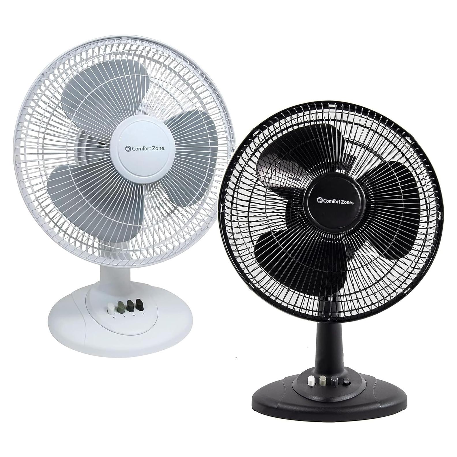 Ventilador de Mesa Oscilante Comfort Zone CZ121-COMBO 30.48 cm 3 Velocidades