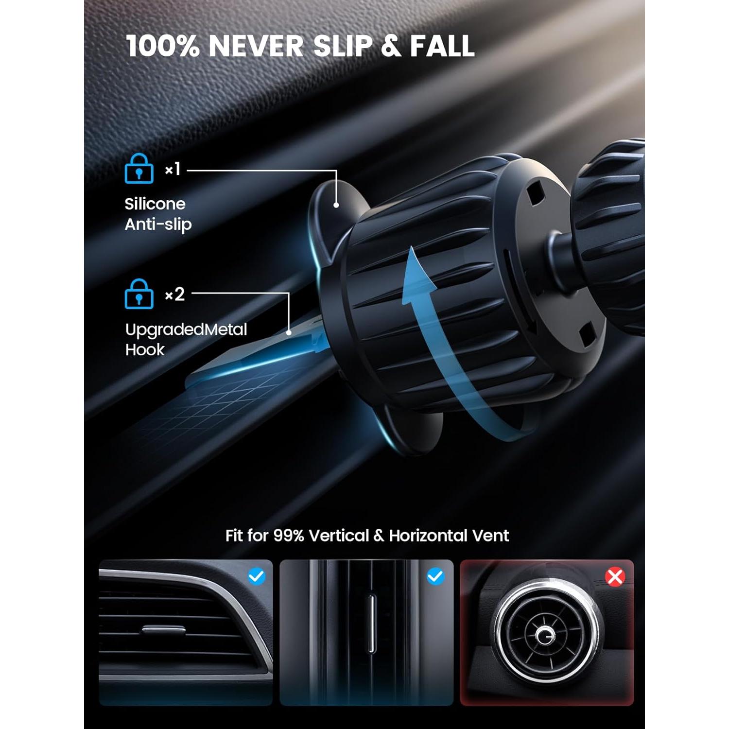 Soporte para coche Lamicall STCV06 - Magnético 20 imanes 360°