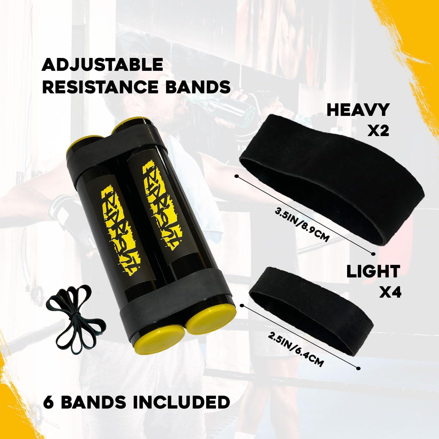 RipStick, Workout Equipment for Joint Rehab, Shoulder and Resistance Training, Muscle Building and Core Workout Equipment with 6 Adjustable Resistance Bands