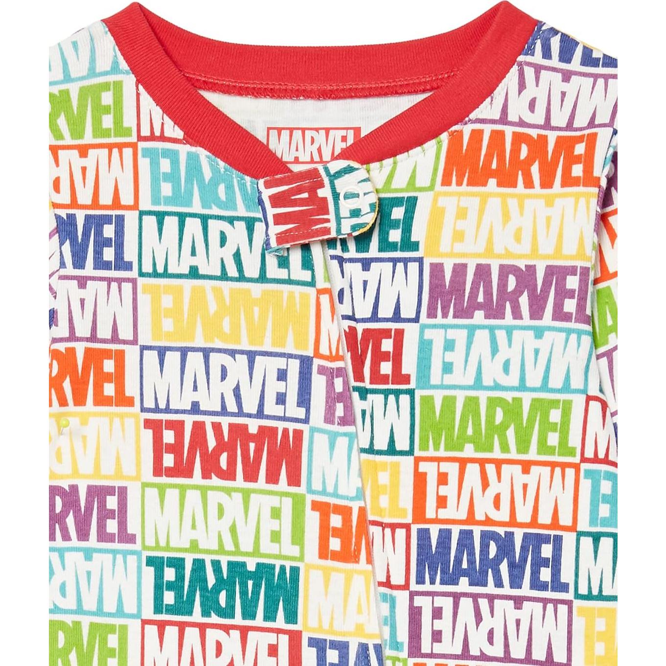 Pijamas de Algodón con Pies Amazon Essentials Marvel 0-9 meses