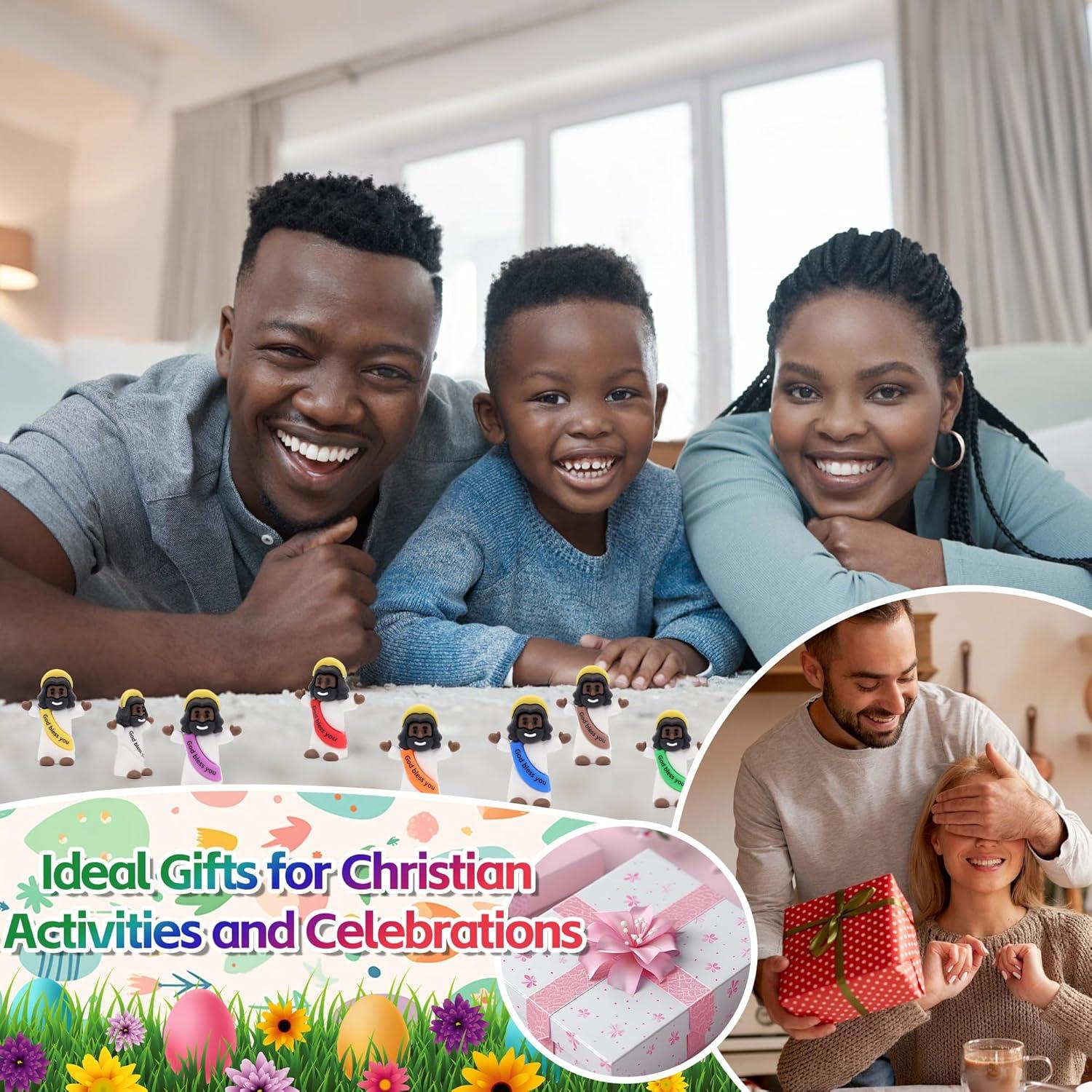 Mini Figuras de Jesús 50pcs PVC Yelakey Decoración Religiosa