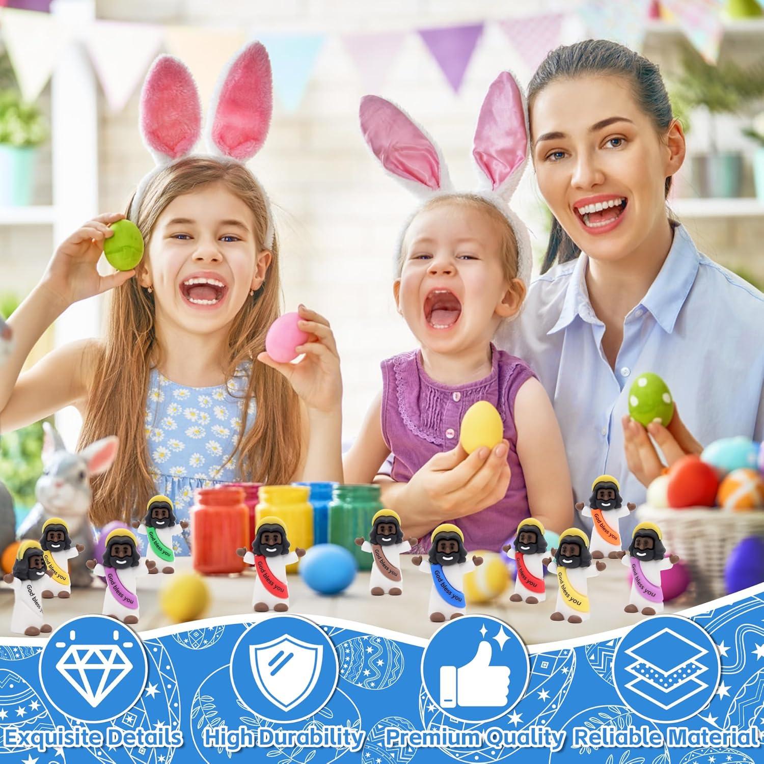 Mini Figuras de Jesús 50pcs PVC Yelakey Decoración Religiosa