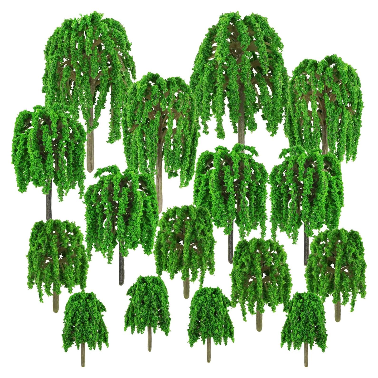 16 Piezas Árboles Miniatura Kepfire 4.3-9.4 cm Diorama